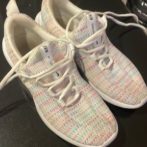 Kids White Rainbow Nikes